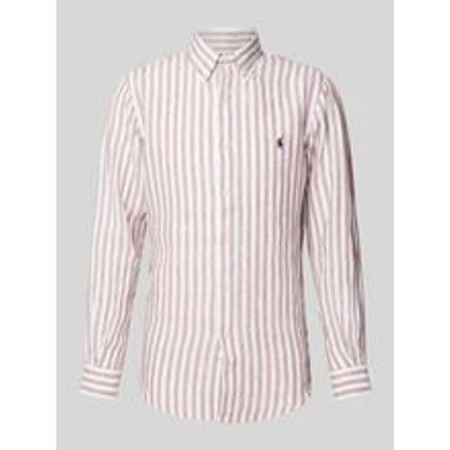 Custom Fit Leinenhemd mit Streifenmuster - Polo Ralph Lauren - Modalova