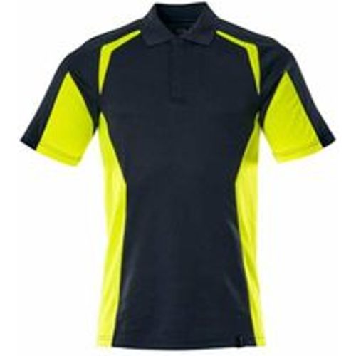 Polo-Shirt, moderne Passform Polo-shirt Gr. xl, schwarzblau/hi-vis gelb - Mascot - Modalova