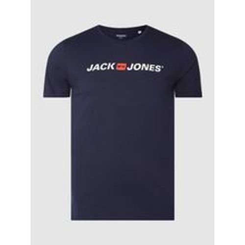 T-Shirt mit Label-Print Modell 'CORP' - jack & jones - Modalova