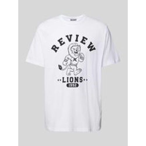 T-Shirt mit Label-Print - Review - Modalova