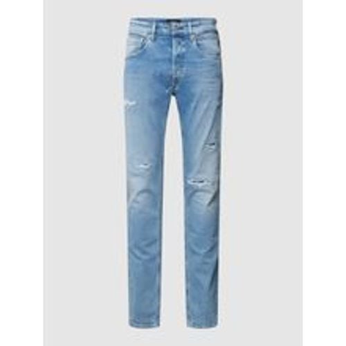 Straight Fit Jeans im Destroyed-Look Modell 'GROVER' - Replay - Modalova