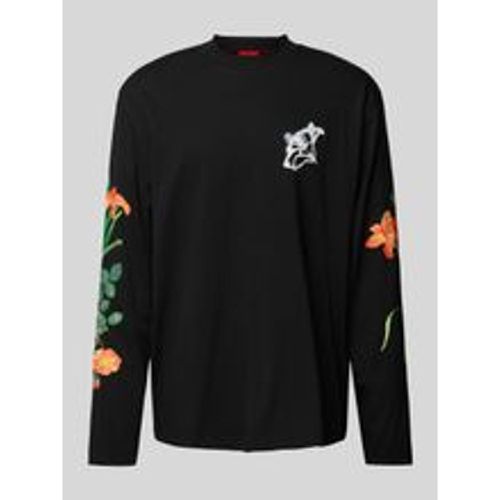 Sweatshirt mit gerippten Abschlüssen Modell 'Diflowerlo' - HUGO - Modalova