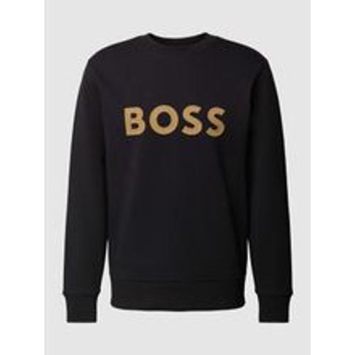 Sweatshirt mit Label-Print Modell 'Salbo' - BOSS Green - Modalova