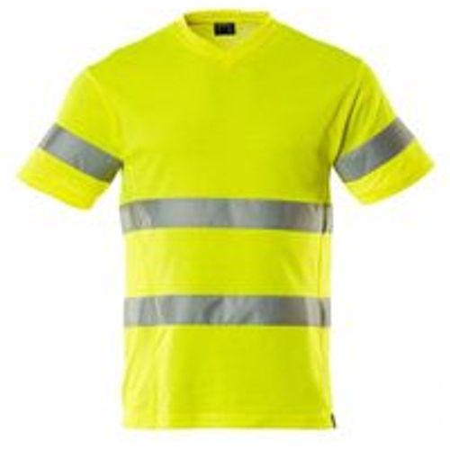 T-Shirt, V-Ausschnitt, moderne Passform T-shirt Gr. s, hi-vis gelb - Mascot - Modalova