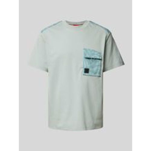 T-Shirt mit Label-Patch Modell 'Dabieno' - HUGO - Modalova