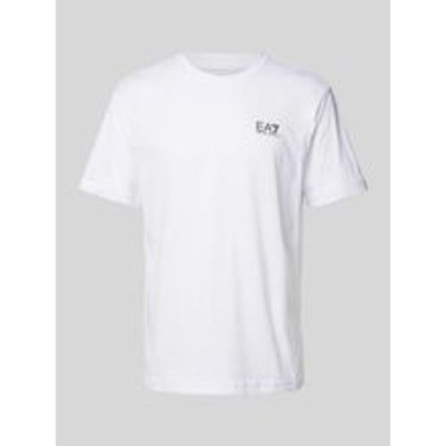 T-Shirt mit Label-Print - EA7 Emporio Armani - Modalova