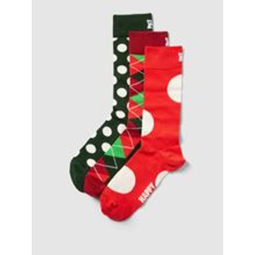 Socken mit Allover-Muster Modell 'Holiday Classics' im 3er-Pack - Happy Socks - Modalova