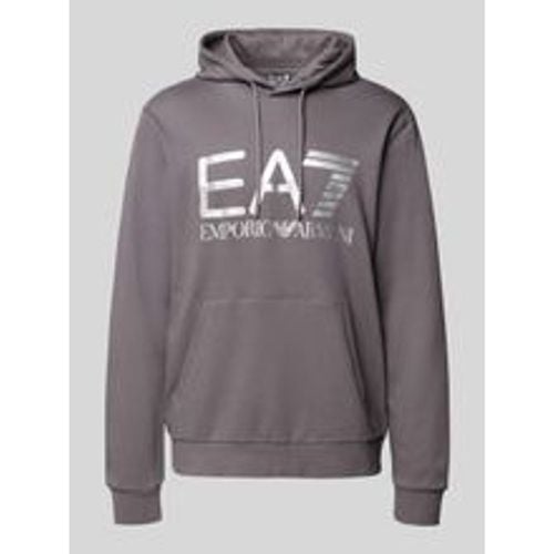 Hoodie mit Label-Print - EA7 Emporio Armani - Modalova