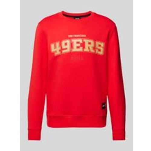 Sweatshirt mit Label-Patch Modell 'NFL' - Boss Orange - Modalova