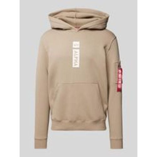 Hoodie mit Reißverschluss- und Känguru-Tasche - alpha industries - Modalova