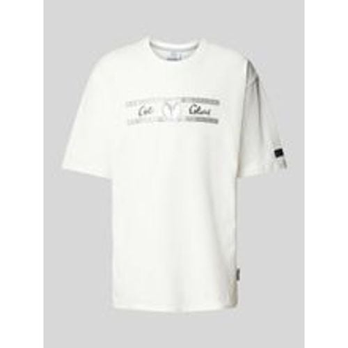 T-Shirt mit Label-Print - carlo colucci - Modalova