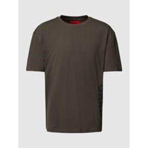 T-Shirt mit Label-Print - HUGO - Modalova