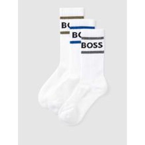 Socken mit Label-Detail im 3er-Pack Modell 'Rib Stripe' - Boss - Modalova