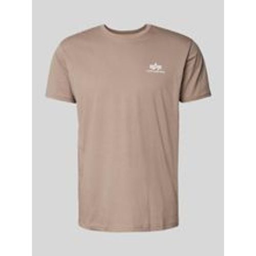 T-Shirt mit Label-Print - alpha industries - Modalova