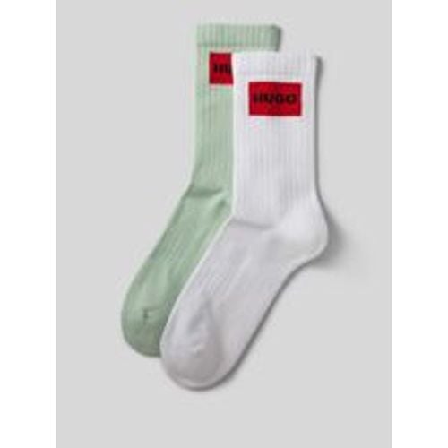 Socken mit Label-Stitching im 2er-Pack - HUGO - Modalova