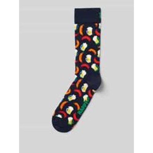 Socken mit Label-Stitching Modell 'Beer & Sausage' - Happy Socks - Modalova