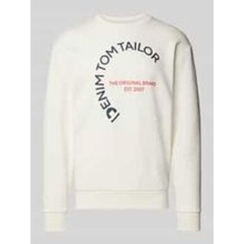 Sweatshirt mit Logo-Print - Tom Tailor Denim - Modalova