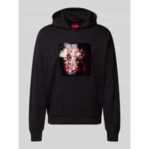 Hoodie mit Label-Print Modell 'Deseqino' - HUGO - Modalova