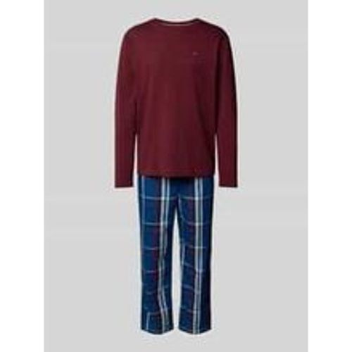 Pyjama mit geripptem Rundhalsausschnitt - Tommy Hilfiger - Modalova