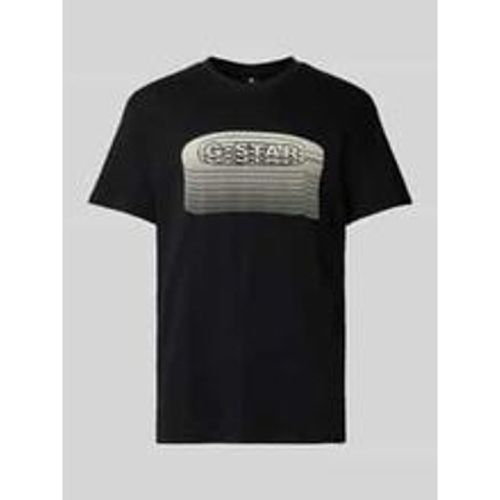 T-Shirt mit geripptem Rundhalsausschnitt - G-Star Raw - Modalova