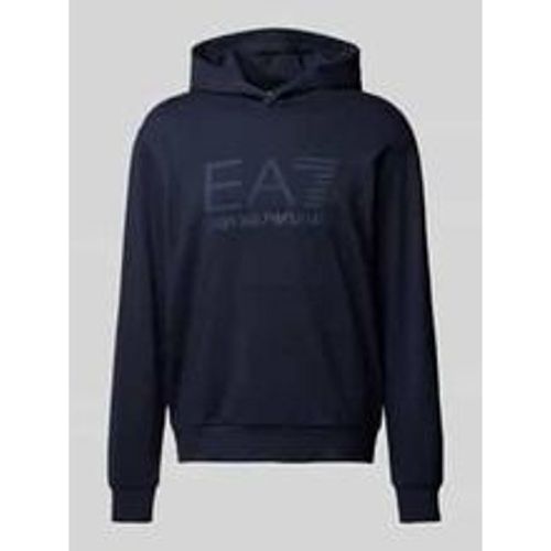 Hoodie mit Label-Print - EA7 Emporio Armani - Modalova