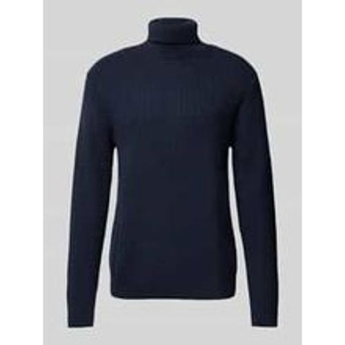 Rollkragenpullover mit Strukturmuster Modell 'ZIG' - Selected Homme - Modalova