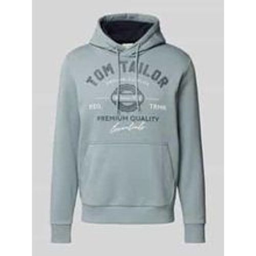 Regular Fit Hoodie aus Baumwoll-Mix mit Logo Print - Tom Tailor - Modalova