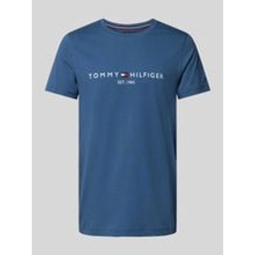 T-Shirt mit Label-Print - Tommy Hilfiger - Modalova