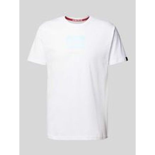 T-Shirt mit Label-Print - alpha industries - Modalova