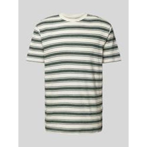 T-Shirt mit Streifenmuster - Selected Homme - Modalova