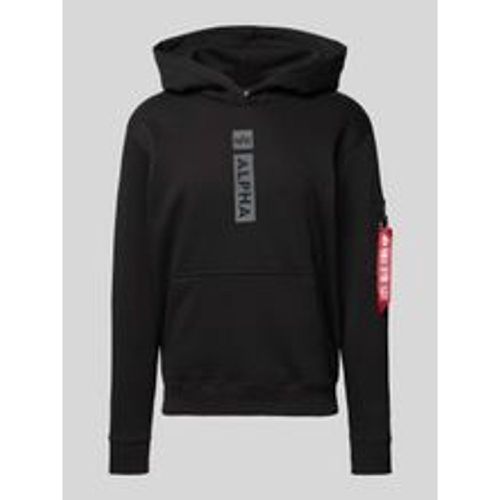 Hoodie mit Reißverschluss- und Känguru-Tasche - alpha industries - Modalova