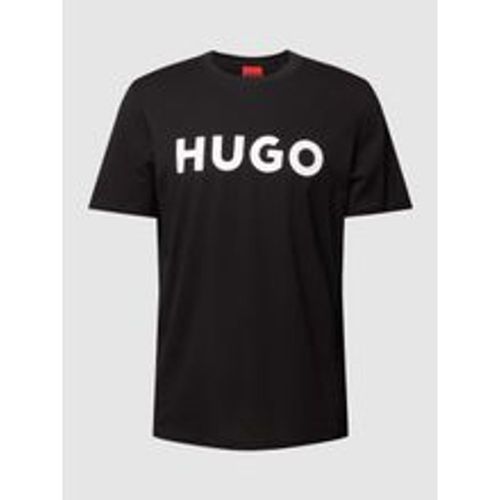 T-Shirt mit Label-Schriftzug Modell 'DULIVIO' - HUGO - Modalova