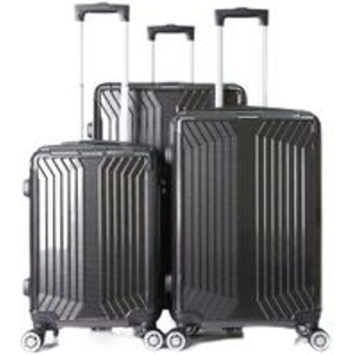 Reisekoffer Koffer 3 tlg Trolley Set Kofferset Gepäck Polycarbonat schwarz - Fashion24 DE - Modalova