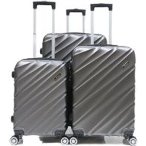 Reisekoffer Koffer 3 tlg Hartschale Trolley Set Kofferset Handgepäck Gepäck Reisetasche ABS-05 - Fashion24 DE - Modalova