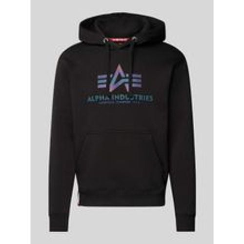 Hoodie mit Label-Print - alpha industries - Modalova