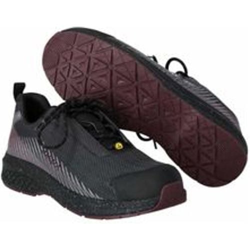 Safety Halbschuh footwear customized F1600-909 Gr. 1044 stone grey/bordeaux - Mascot - Modalova