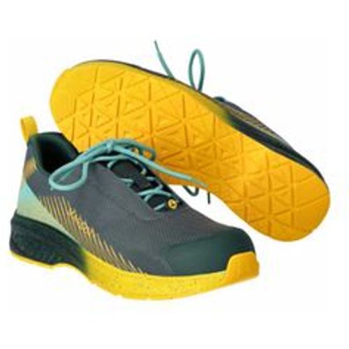 Safety Halbschuh footwear customized F1600-909 Gr. 1043 forest green/sunflower yellow - Mascot - Modalova