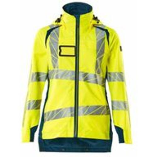 Hard Shell Jacke, Damen, leichtem Futter Jacke Gr. l, hi-vis gelb/dunkelpetroleum - Mascot - Modalova