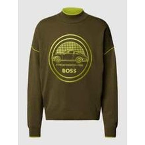 Strickpullover mit Label-Stitching - Porsche X Collection - Boss - Modalova