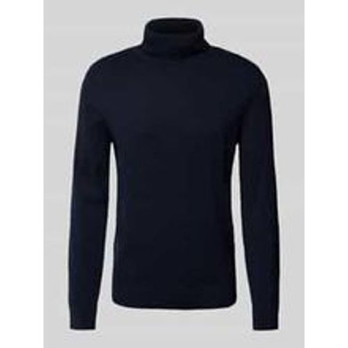 Regular Fit Rollkragenpullover aus reiner Baumwolle mit Logo-Stitching - Tom Tailor - Modalova