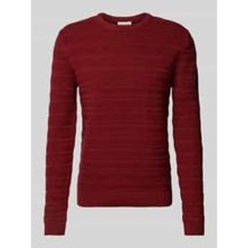 Regular Fit Strickpullover aus reiner Baumwolle mit Strickmuster - Tom Tailor - Modalova