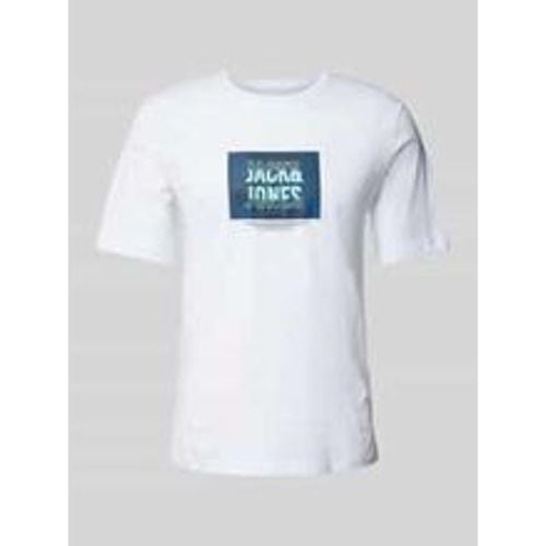 T-Shirt mit Label-Print Modell 'HUDSON' - jack & jones - Modalova