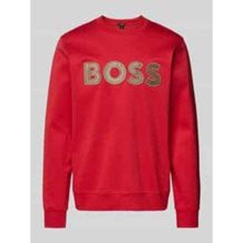 Sweatshirt mit Label-Stitching Modell 'Sharpe' - Boss - Modalova