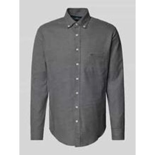 Regular Fit Flanellhemd mit Button-Down-Kragen - FYNCH-HATTON - Modalova