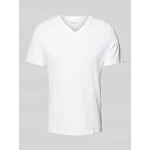 Regular Fit T-Shirt aus reiner Baumwolle mit V-Ausschnitt - s.Oliver RED LABEL - Modalova