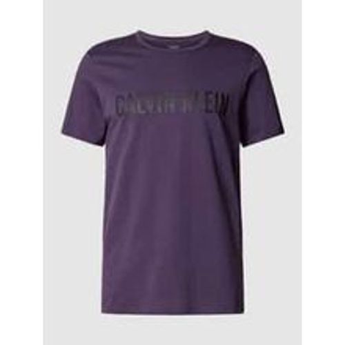 T-Shirt mit Rundhalsausschnitt und Logo-Print - Calvin Klein Underwear - Modalova