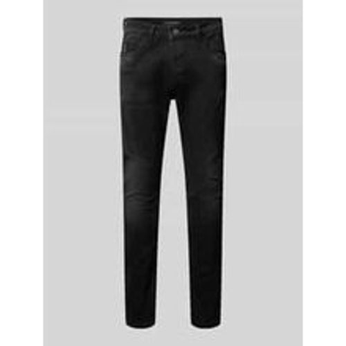 Tapered Fit Mid Rise Jeans im 5-Pocket-Design Modell 'Noel' - ER Elias Rumelis - Modalova