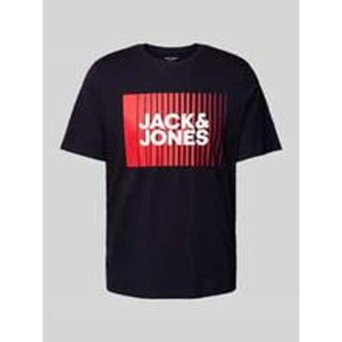 T-Shirt mit Label-Print Modell 'CORP' - jack & jones - Modalova