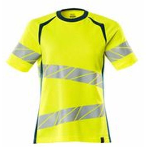 Damen-T-shirt 19092-771 xs hi-vis gelb/dunkelpetroleum - Mascot - Modalova