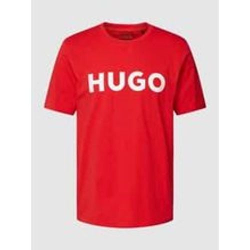 T-Shirt mit Label-Schriftzug Modell 'DULIVIO' - HUGO - Modalova